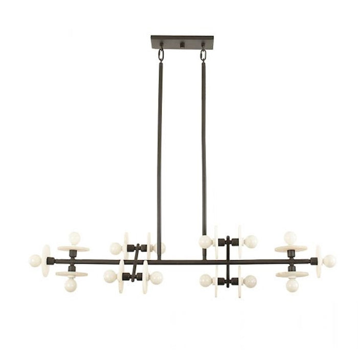 Savoy House Amani 14-Light Linear Chandelier, Black Cashmere - 1-1591-14-50