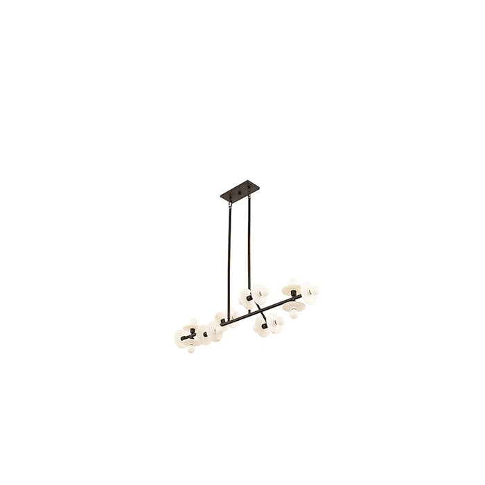 Savoy House Amani 14-Light Linear Chandelier, Black Cashmere