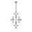 Savoy House Amani 15-Light Chandelier, Black Cashmere