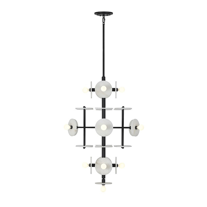 Savoy House Amani 15-Light Chandelier, Black Cashmere