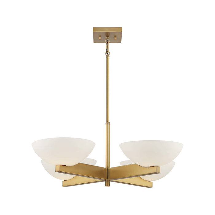 Savoy House Fallon 4-Light Chandelier, Warm Brass