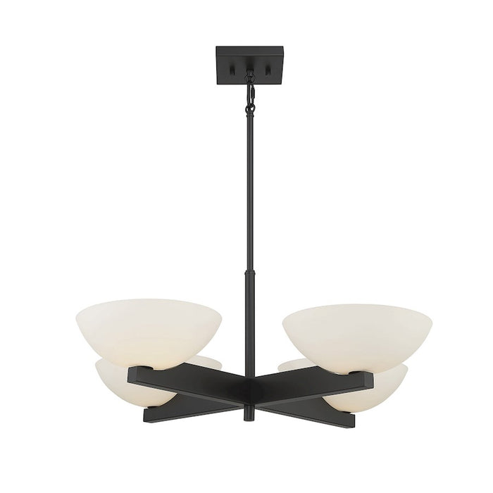 Savoy House Fallon 4-Light Chandelier, Matte Black