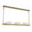 Savoy House Fallon 3-Light Linear Chandelier, Warm Brass