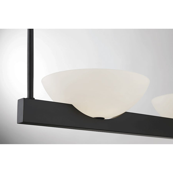 Savoy House Fallon 3-Light Linear Chandelier, Matte Black