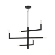 Savoy House Cristofer 6-Light Chandelier, Matte Black - 1-1623-6-89