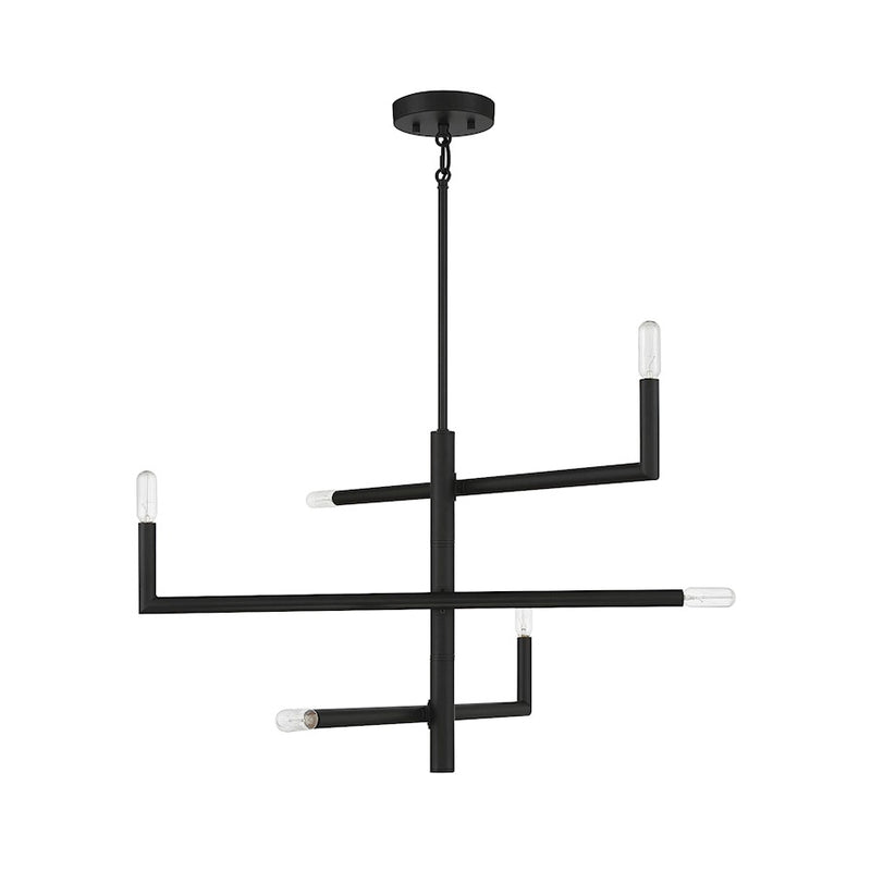 Savoy House Cristofer 6-Light Chandelier, Matte Black