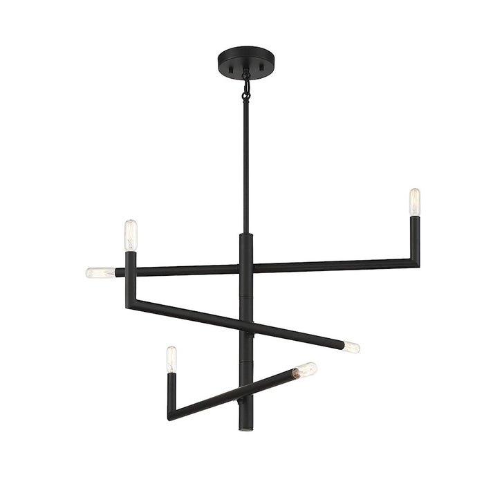 Savoy House Cristofer 6-Light Chandelier, Matte Black