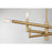 Savoy House Cristofer 8-Light Linear Chandelier, Warm Brass