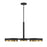 Savoy House Brody 6 Light Linear Chandelier, Matte Black