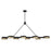 Savoy House Ashor 8Lt LED Linear Chandelier, Black/Brass