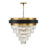 Savoy House Marquise 9Lt Chandelier, Black/Brass - 1-1668-9-143