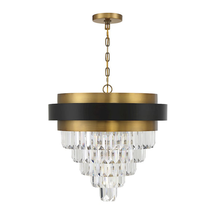 Savoy House Marquise 4Lt Chandelier, Black/Brass