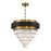 Savoy House Marquise 4Lt Chandelier, Black/Brass