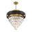 Savoy House Marquise 4Lt Chandelier, Black/Brass