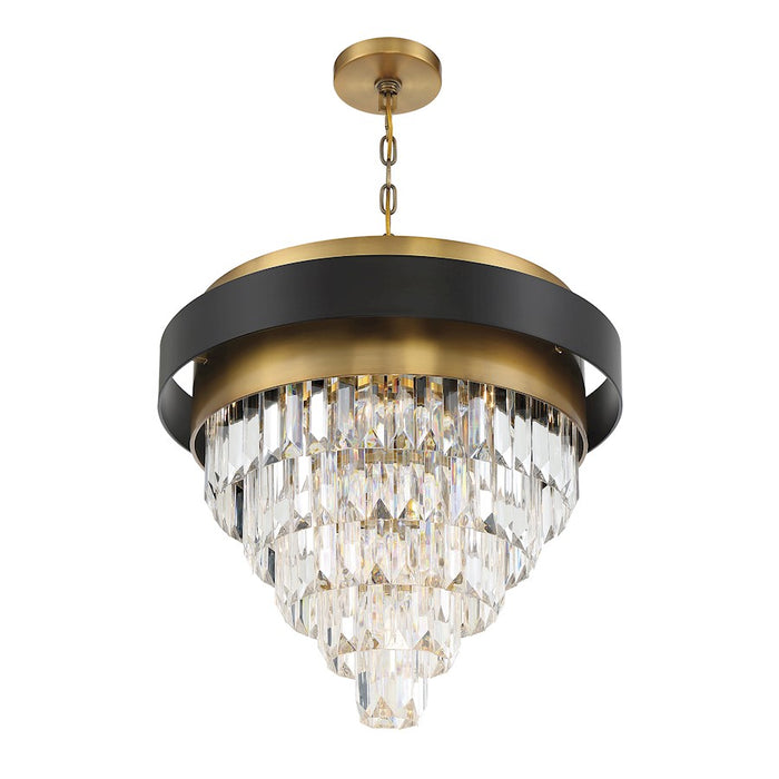 Savoy House Marquise 4Lt Chandelier, Black/Brass