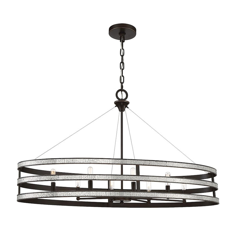 Savoy House Madera 8-Light Linear Chandelier, English Bronze