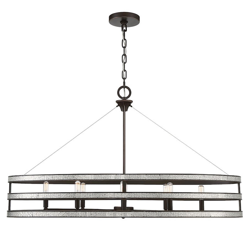 Savoy House Madera 8-Light Linear Chandelier, English Bronze