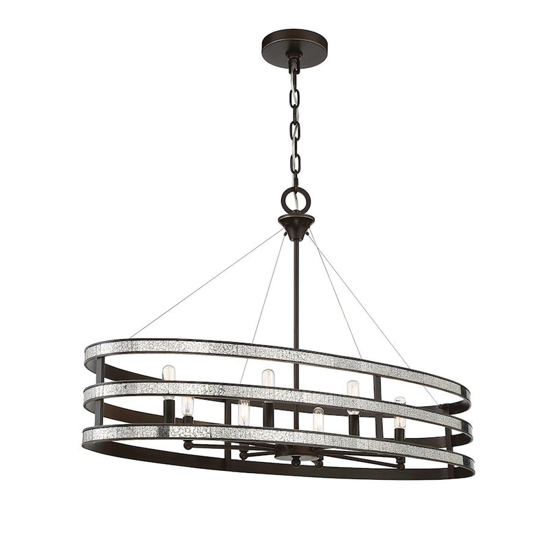 Savoy House Madera 8-Light Linear Chandelier, English Bronze