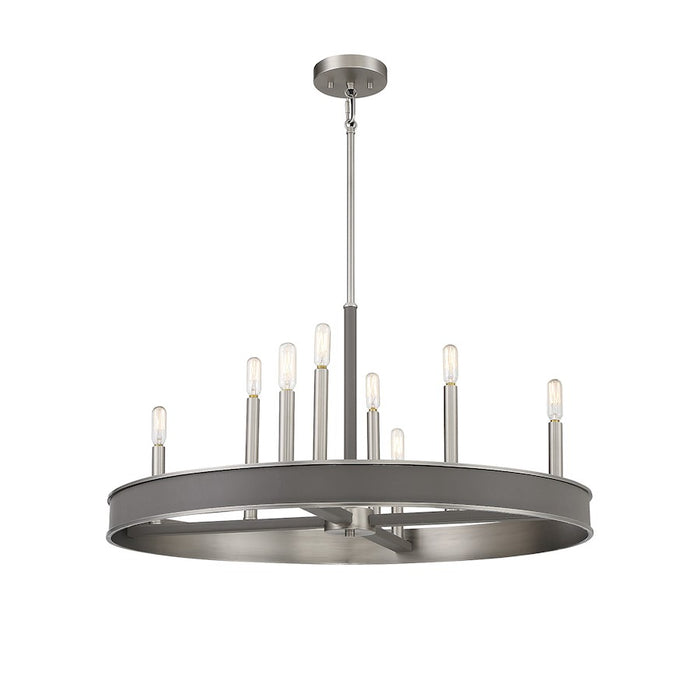 Savoy House Chaucer 8-Light Chandelier, Antique Nickel