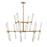 Savoy House Arlon LED Chandelier, Warm Brass/Bubble