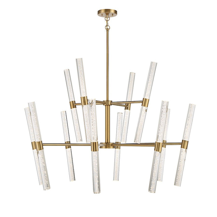 Savoy House Arlon LED Chandelier, Warm Brass/Bubble