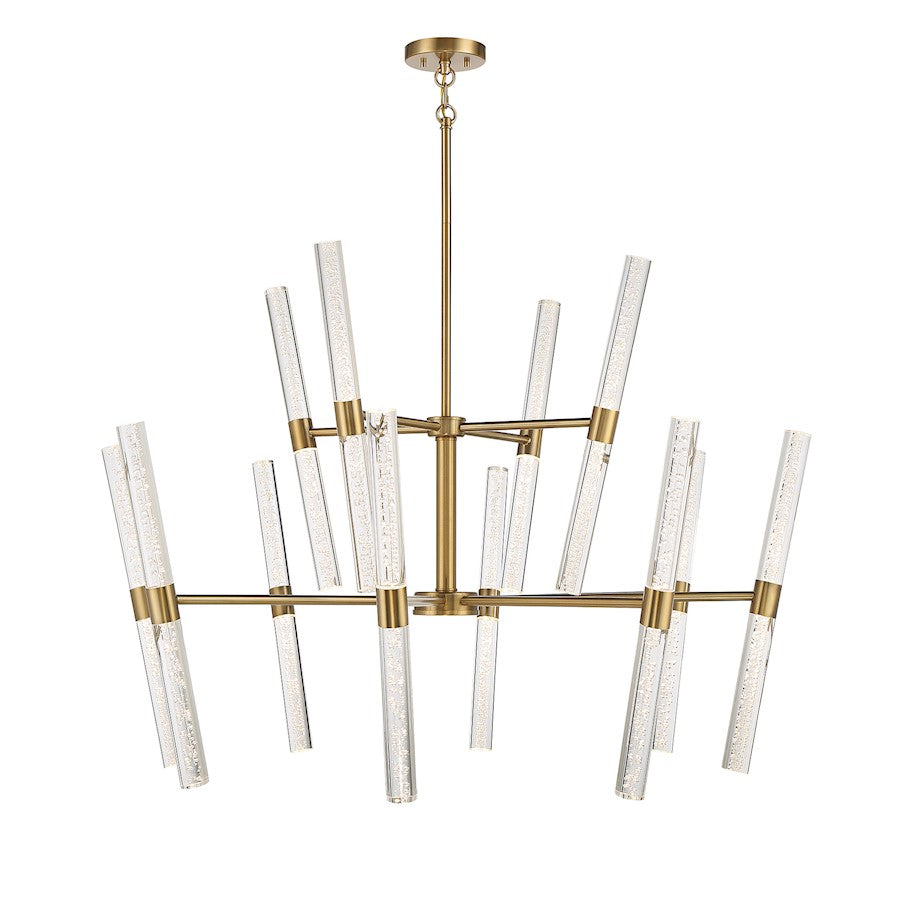 Savoy House Arlon LED Chandelier, Warm Brass/Bubble