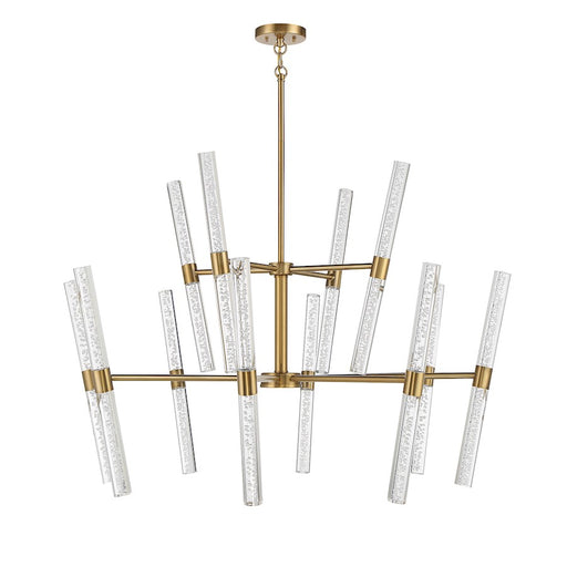 Savoy House Arlon LED Chandelier, Warm Brass/Bubble