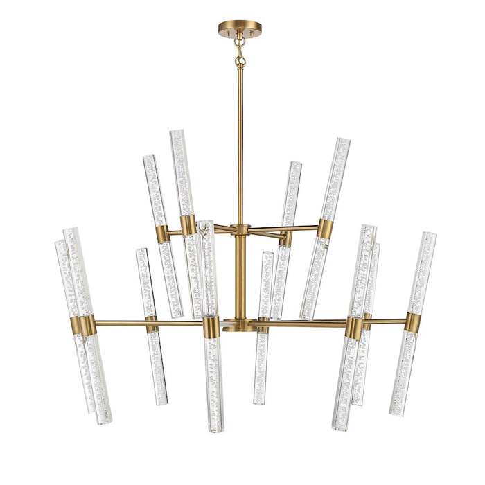 Savoy House Arlon LED Chandelier, Warm Brass/Bubble