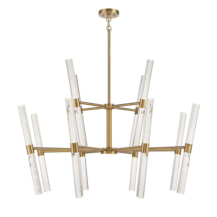Savoy House Arlon LED Chandelier, Warm Brass/Bubble