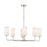 Savoy House Powell 6-Light Linear Chandelier, Polished Nickel - 1-1756-6-109