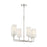 Savoy House Powell 6-Light Linear Chandelier, Polished Nickel