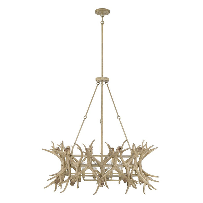 Savoy House Daniels 8-Light Chandelier, Natural Antler