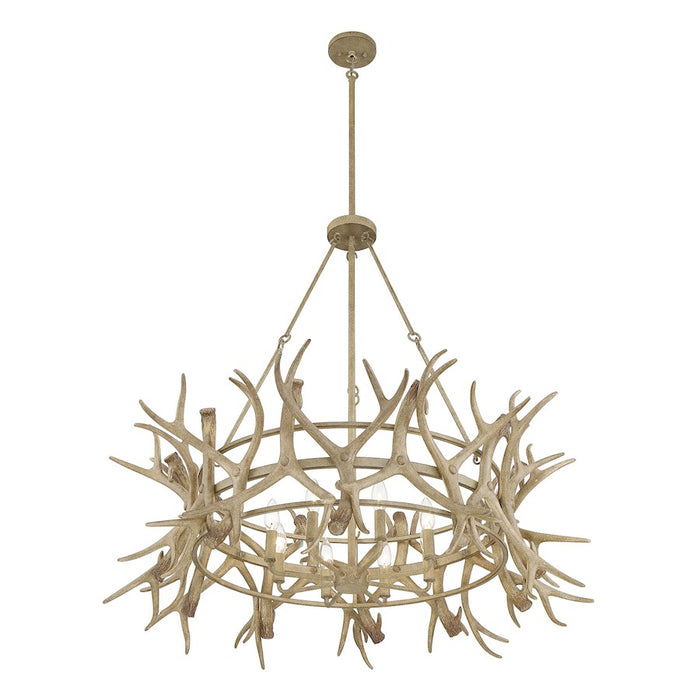 Savoy House Daniels 8-Light Chandelier, Natural Antler