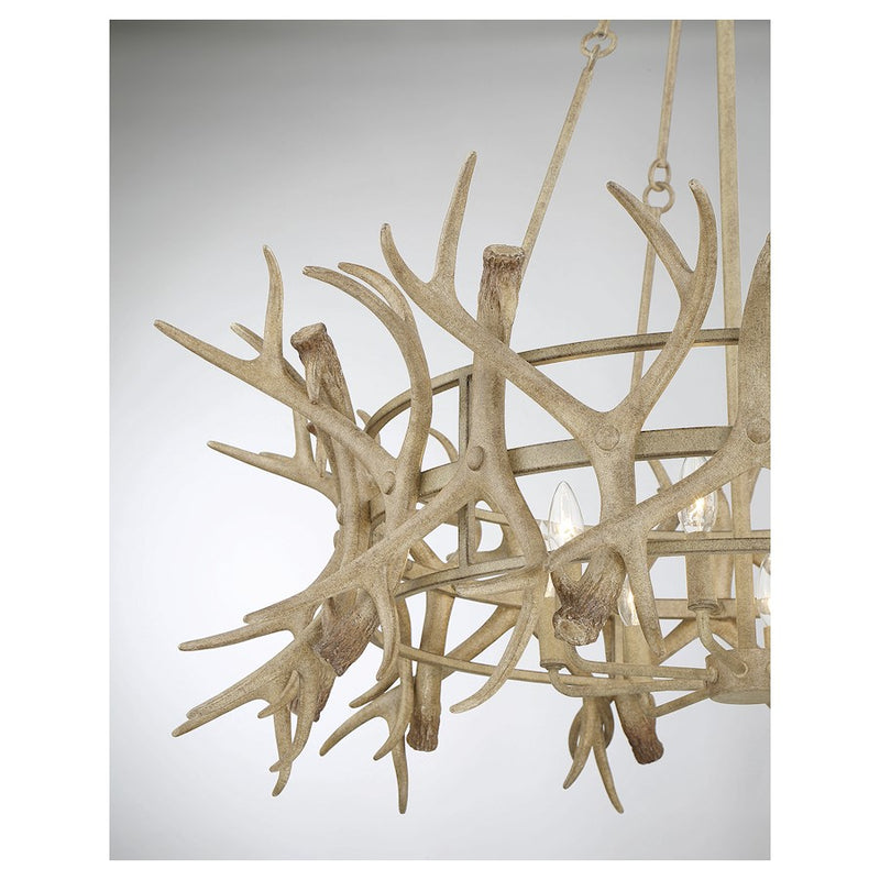 Savoy House Daniels 8-Light Chandelier, Natural Antler