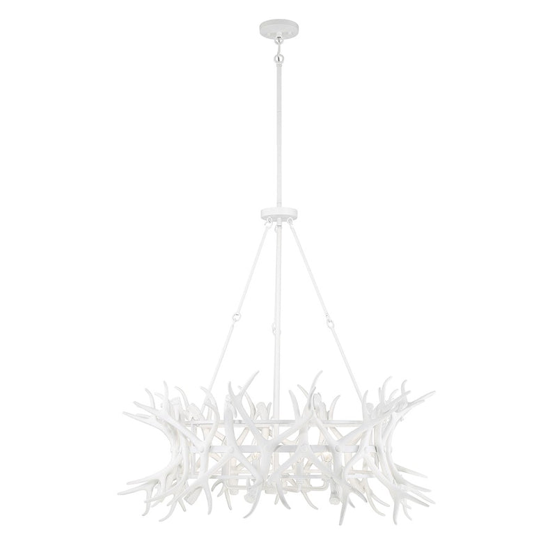 Savoy House Daniels 8-Light Chandelier, Matte White - 1-1760-8-80
