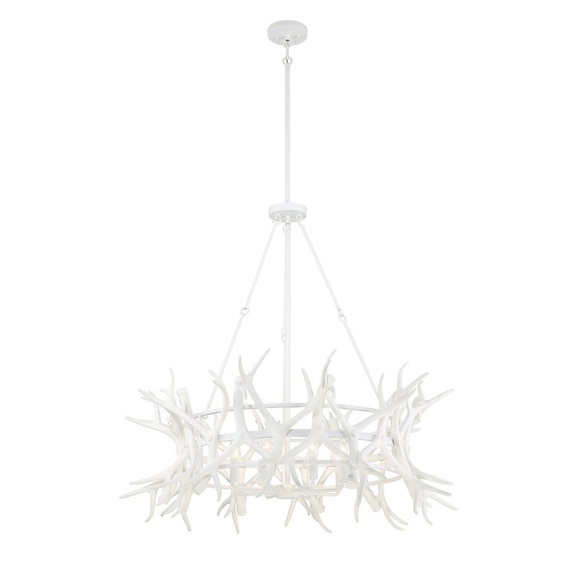 Savoy House Daniels 8-Light Chandelier, Matte White