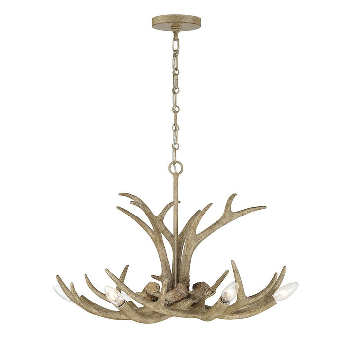 Savoy House Daniels 6-Light Chandelier, Natural Antler - 1-1761-6-198