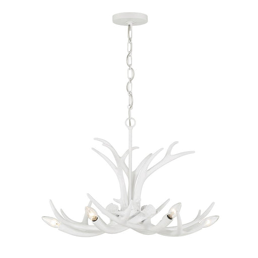 Savoy House Daniels 6-Light Chandelier, Matte White - 1-1761-6-80