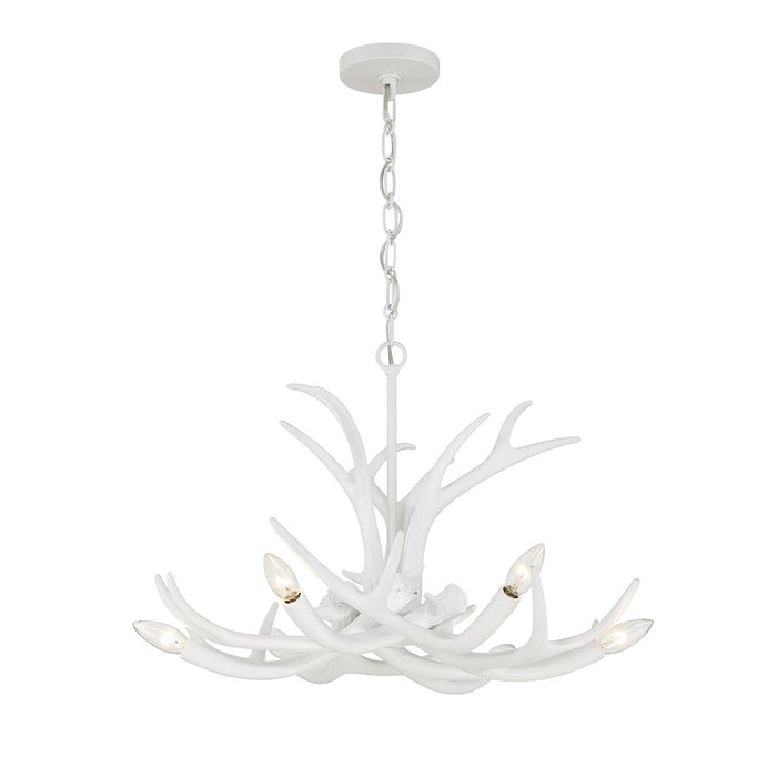 Savoy House Daniels 6-Light Chandelier, Matte White