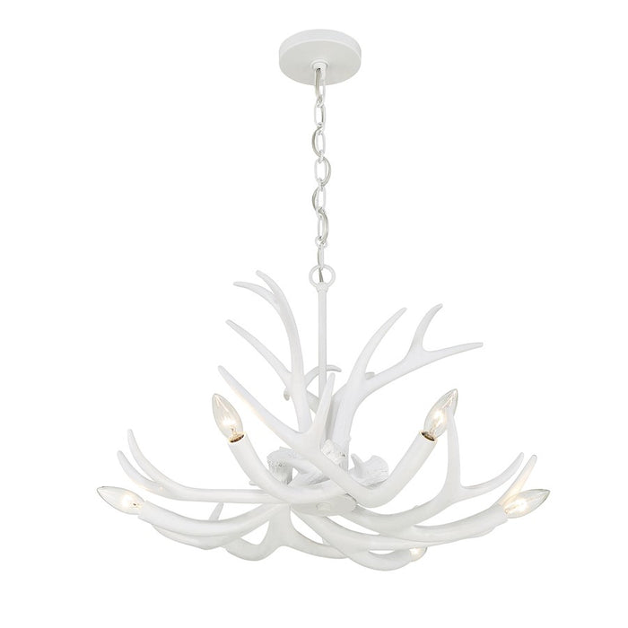 Savoy House Daniels 6-Light Chandelier, Matte White