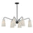 Savoy House Edgewood 6-Light Linear Chandelier, Matte Black - 1-1785-6-89