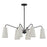 Savoy House Edgewood 6-Light Linear Chandelier, Matte Black