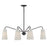 Savoy House Edgewood 6-Light Linear Chandelier, Matte Black