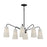 Savoy House Edgewood 6-Light Linear Chandelier, Matte Black