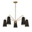 Savoy House Edgewood 5-Light Chandelier, Warm Brass