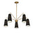 Savoy House Edgewood 5-Light Chandelier, Warm Brass