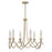 Savoy House Sofia 6 Lt Chandelier, Clear Bubble, Noble Brass - 1-1798-6-127