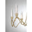 Savoy House Sofia 6 Lt Chandelier, Clear Bubble, Noble Brass