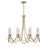 Savoy House Sofia 8 Lt Chandelier, Clear Bubble, Noble Brass - 1-1799-8-127
