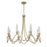 Savoy House Sofia 8 Lt Chandelier, Clear Bubble, Noble Brass